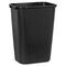 Rubbermaid Commercial Waste Bin, Plastic, 41 Qrt, 15-1/4"x11"x20", 12PK, Black RCP295700BKCT - alternate 1